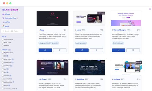 13個優秀的AI工具導航網站 助您高效開發人工智能應用軟件